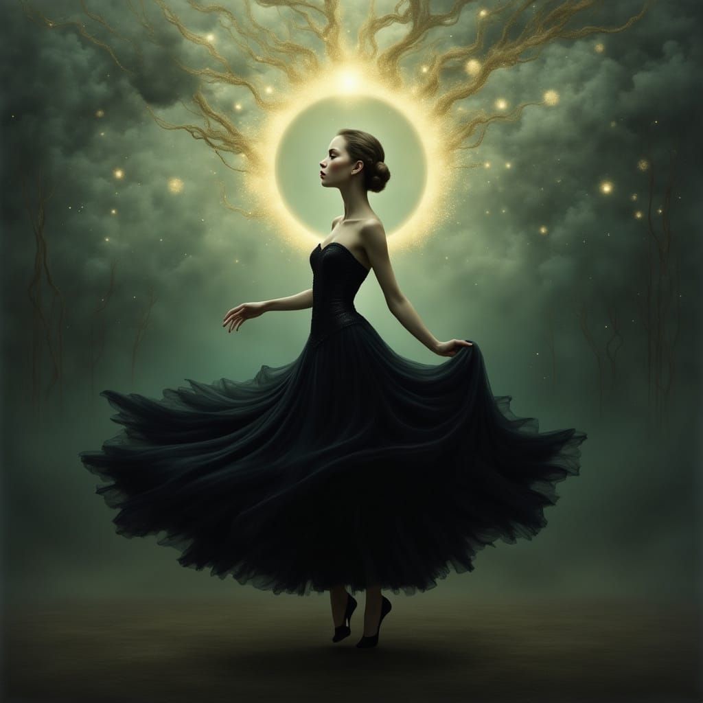 Dark Waltz in Ethereal Glow