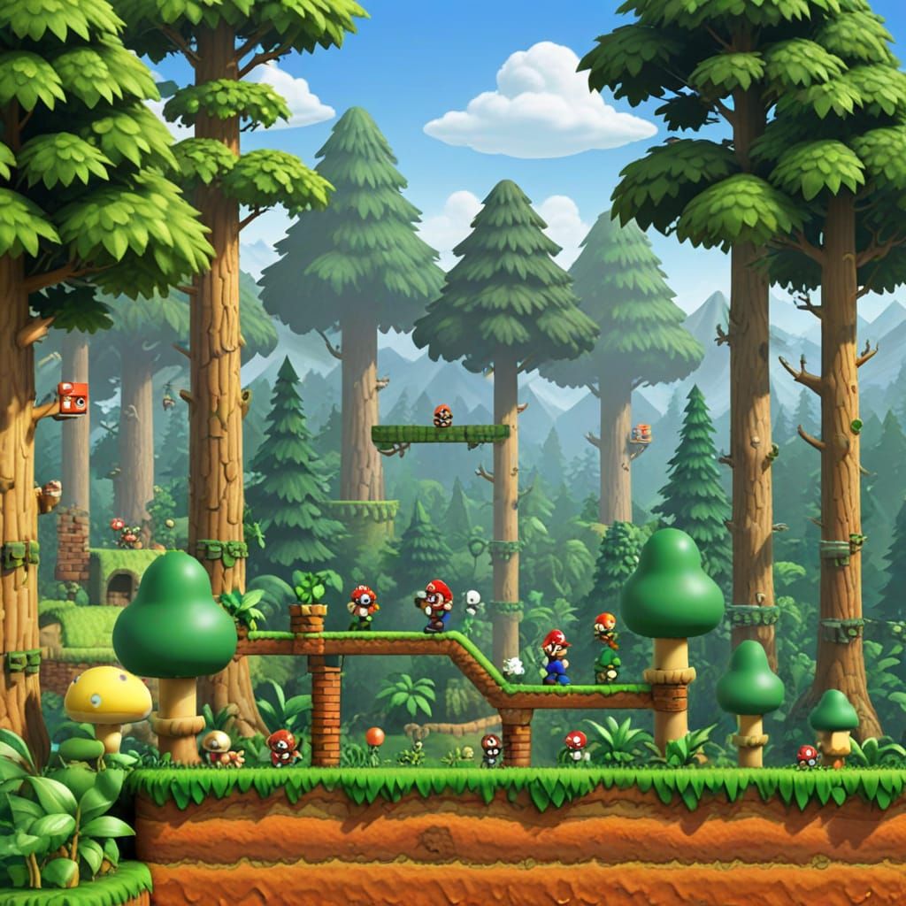 Super Mario Bros Forest Adventure