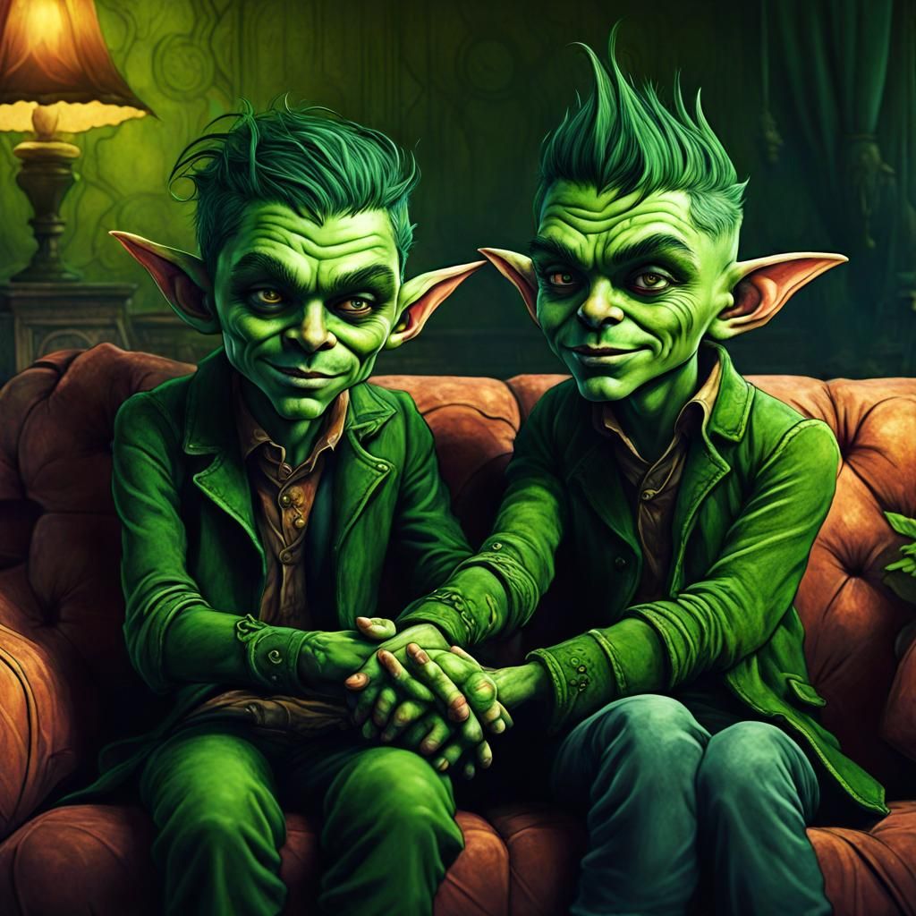 A Goblin Couple in Love