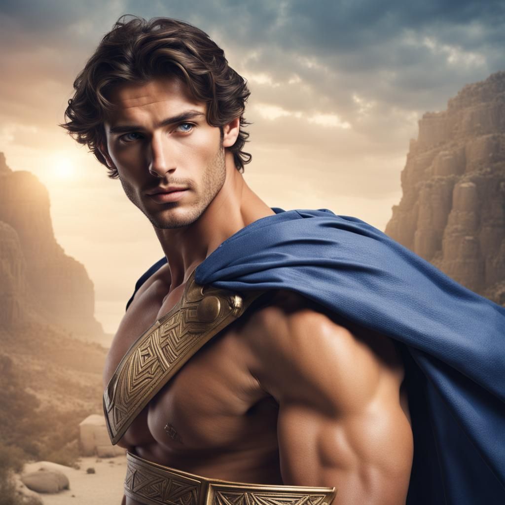 Brunette Hero: A Vision of Greek Mythology