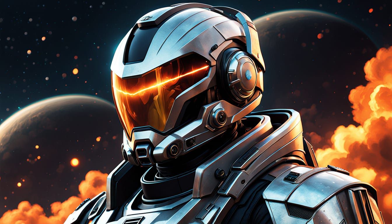 Commander in Metal, Surrounded by Alien Menace