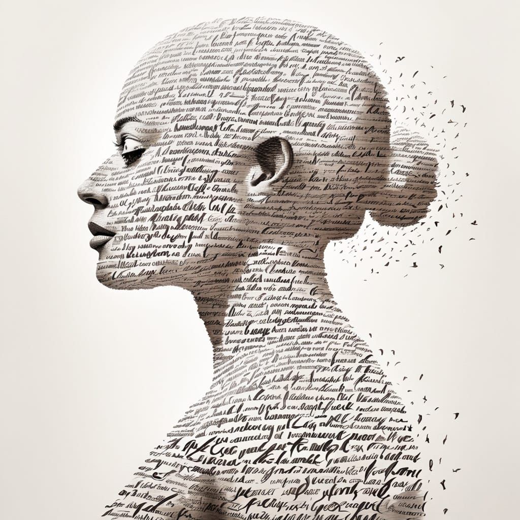 Typographic Silhouette Art with Calligraphy and Quotes