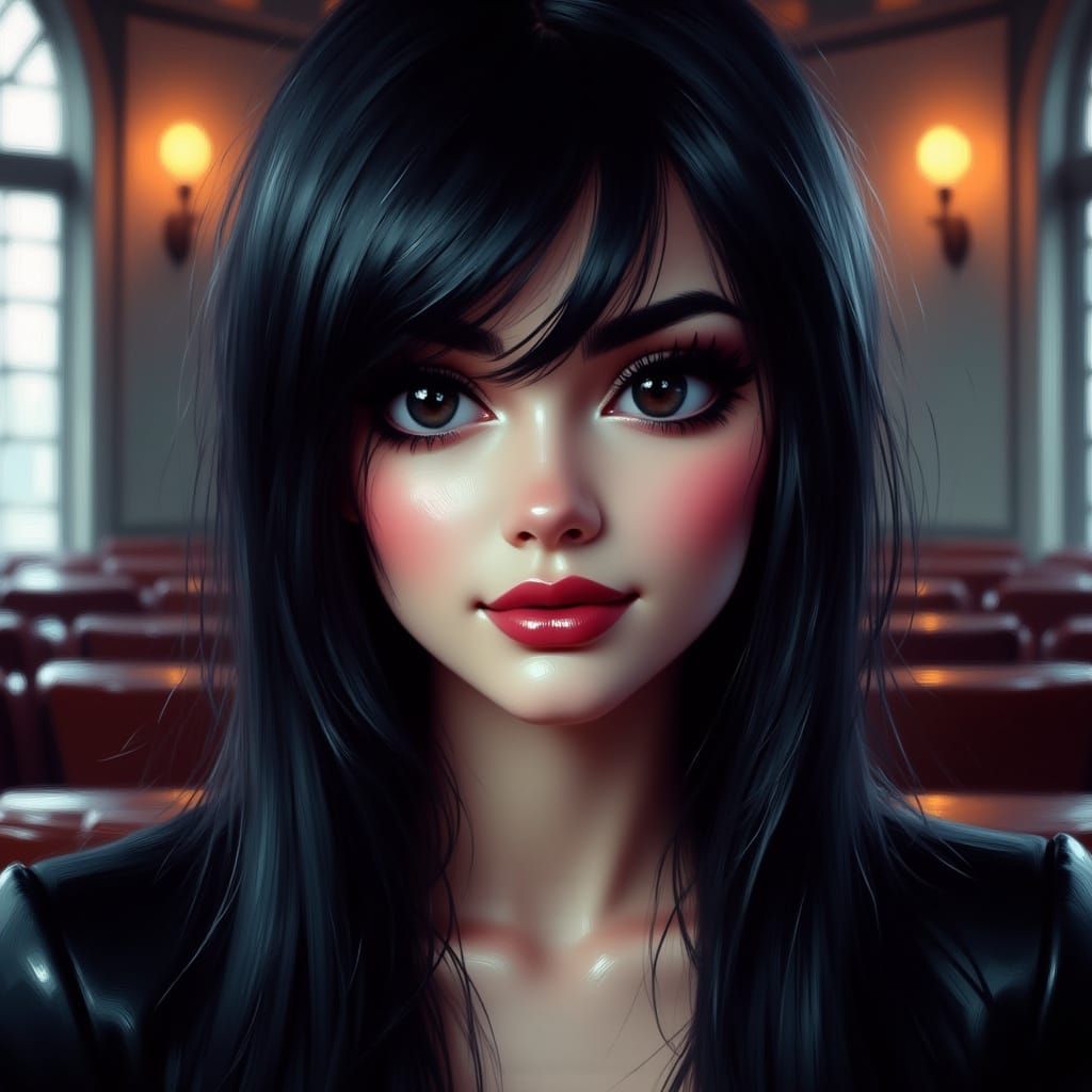 Zatanna Portrait with Expressive Brushstrokes