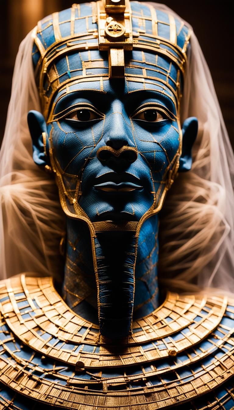 Pharaoh's Mummy Wrapped in Delicate Tulle