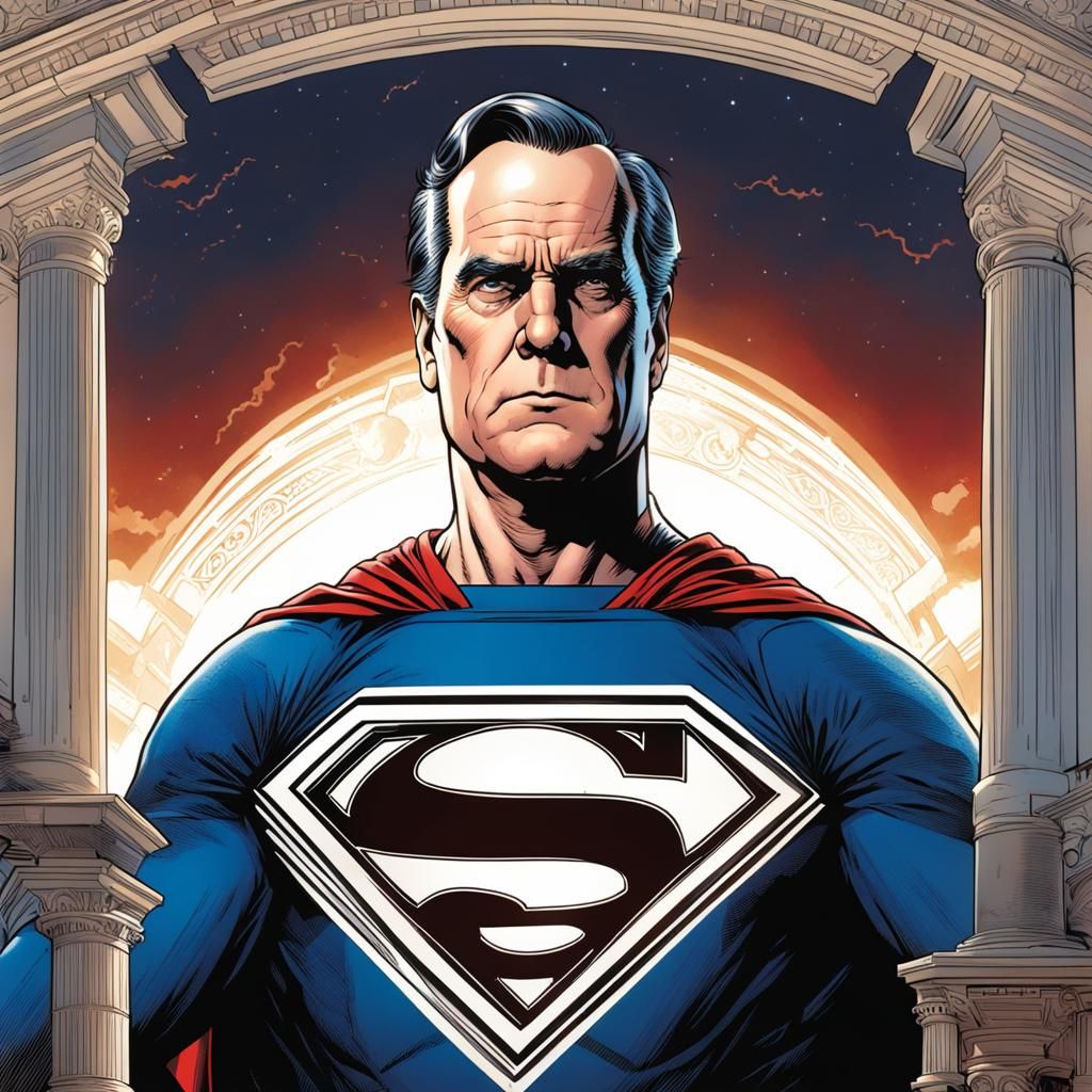 McKinley as Superman in Comic Book Art