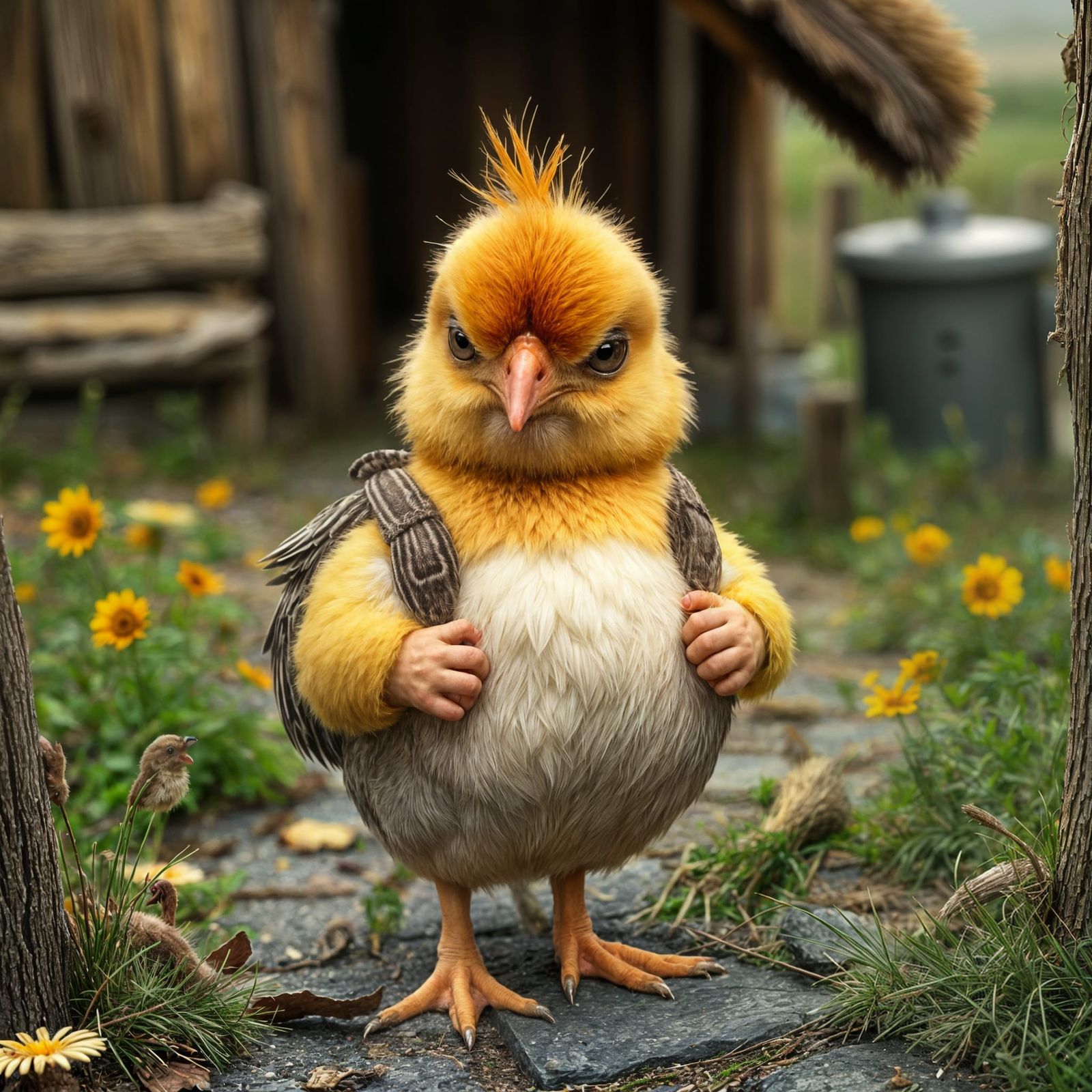 Grumpy Chick: An AI Interpretation