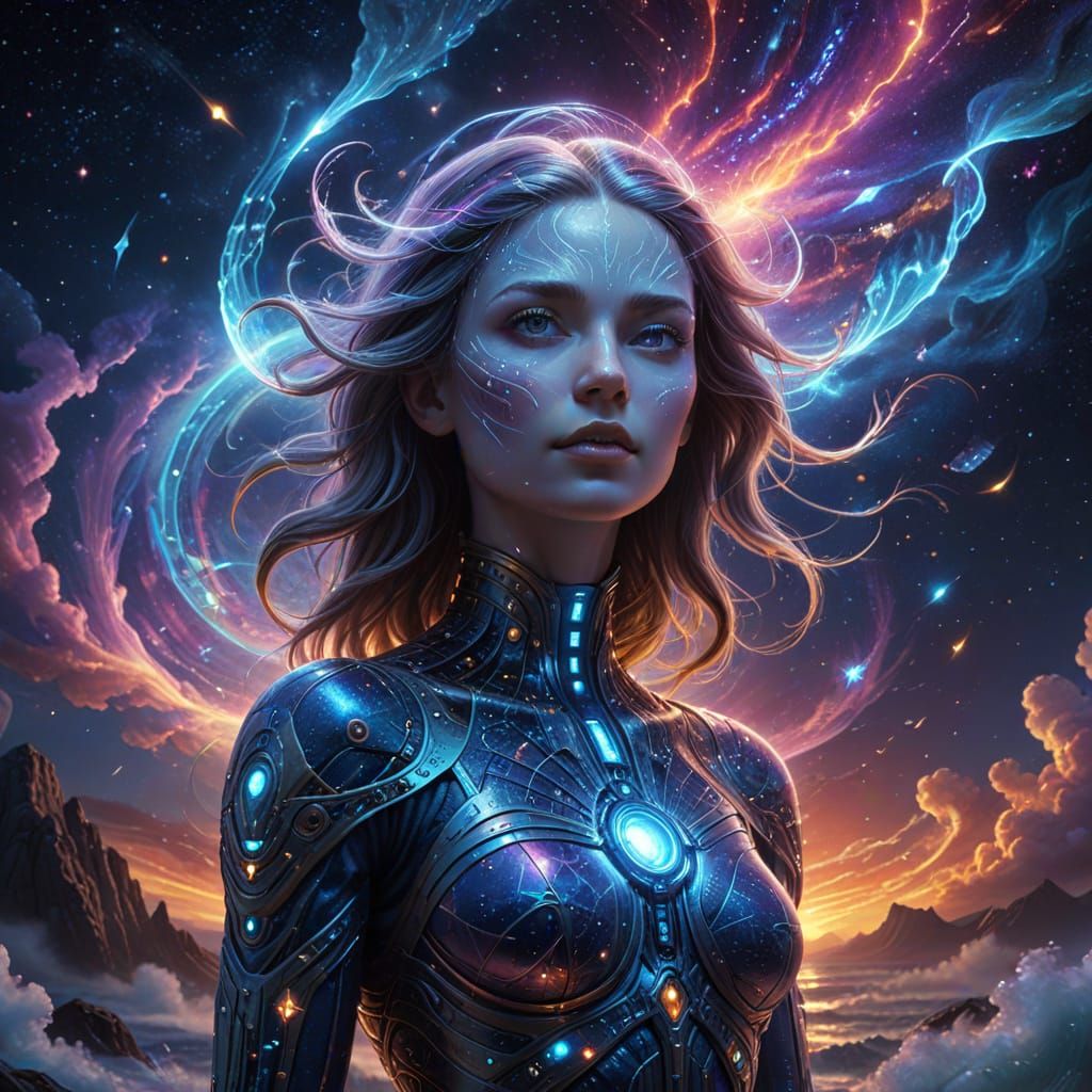 Cosmic Lighthouse Projecting Holographic Constellations