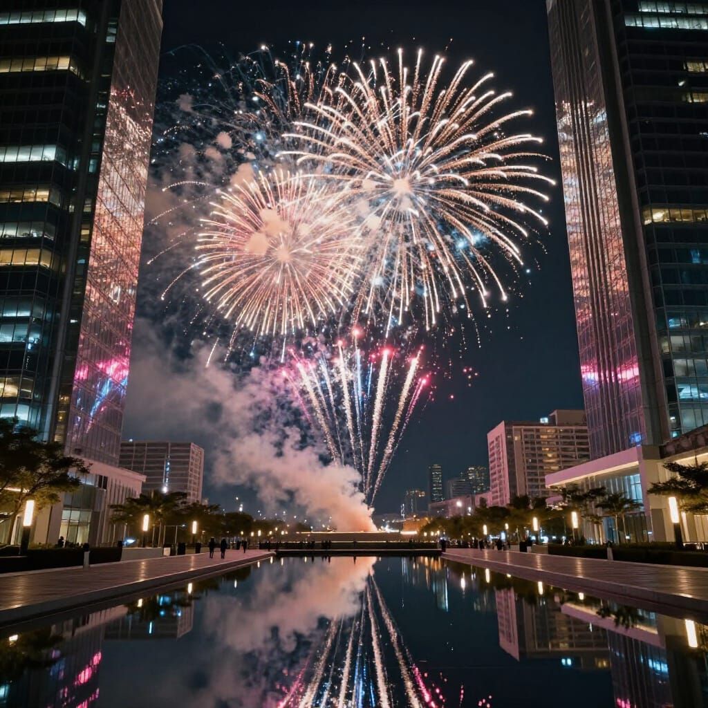 Fireworks and Reflections for New Years!