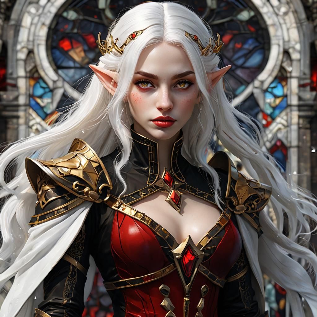 El Greco-Inspired Elf Portrait in Dark Fantasy Style