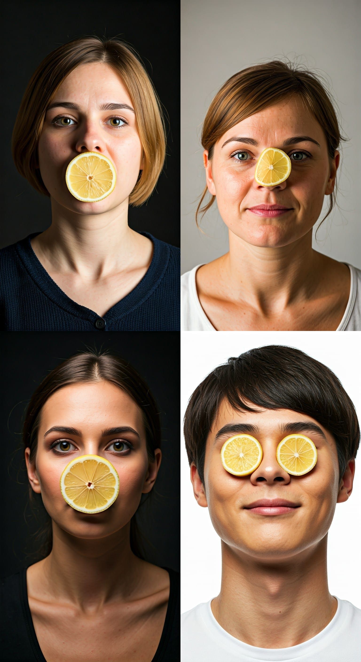 shoving lemon wedges up my nose is very hard to do