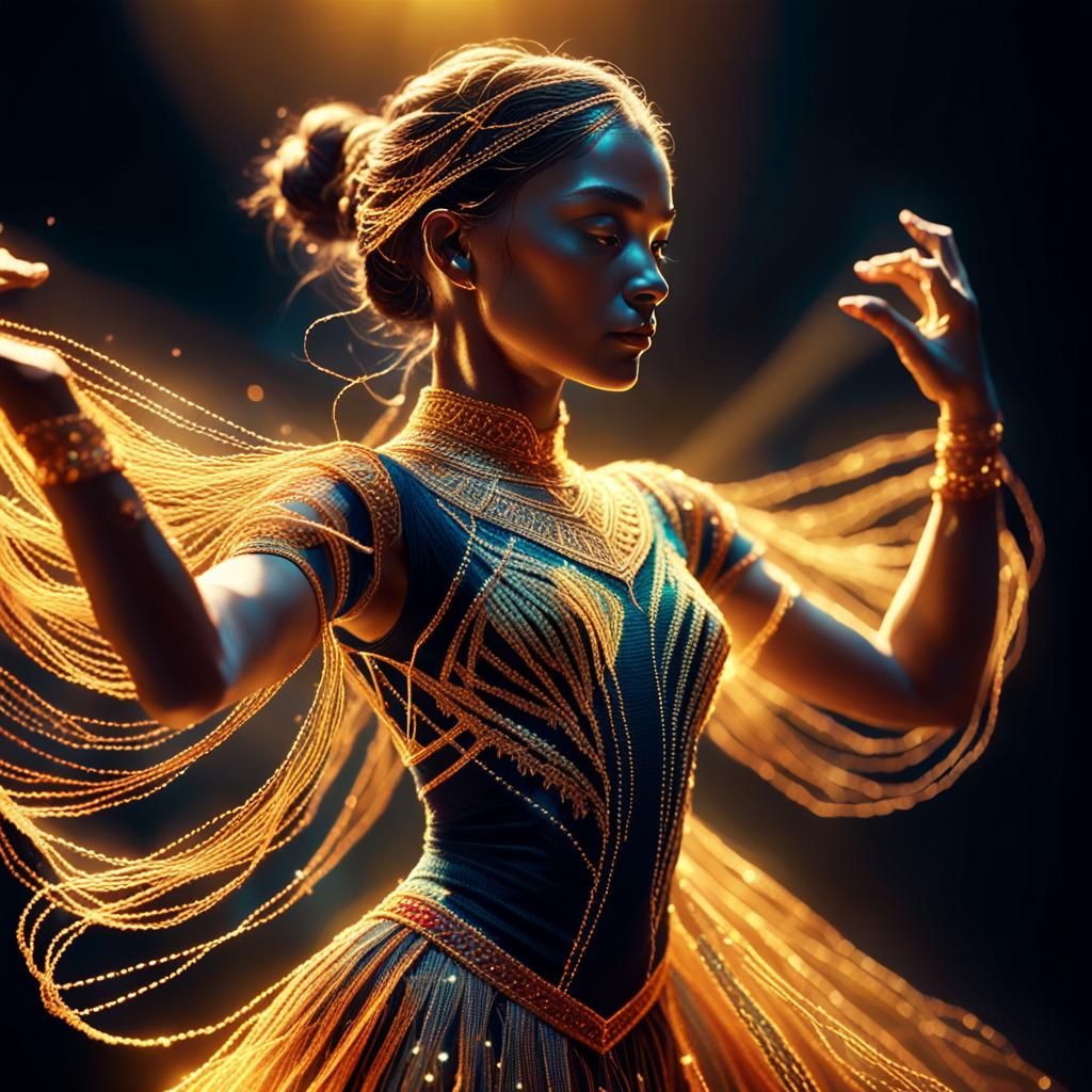 Thread Dancer in Golden Light: Concept Art