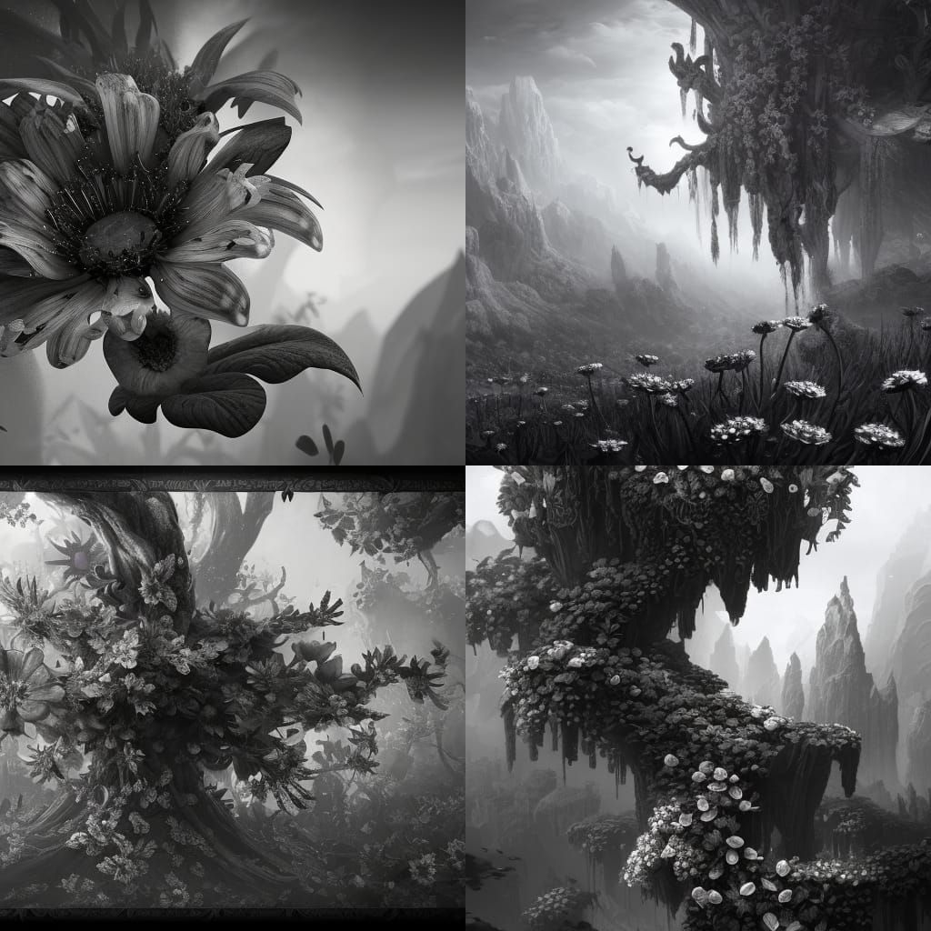 Noir flowers
