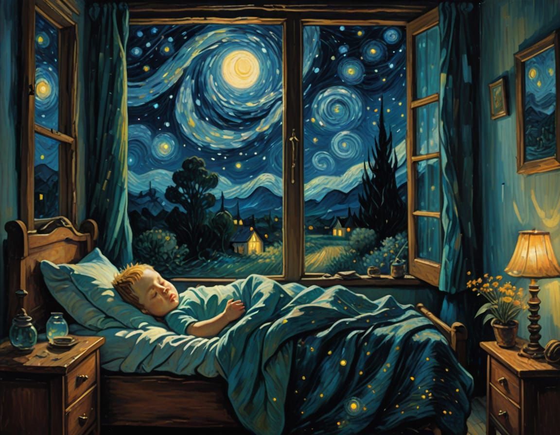 Fairy in Moonlit Nursery