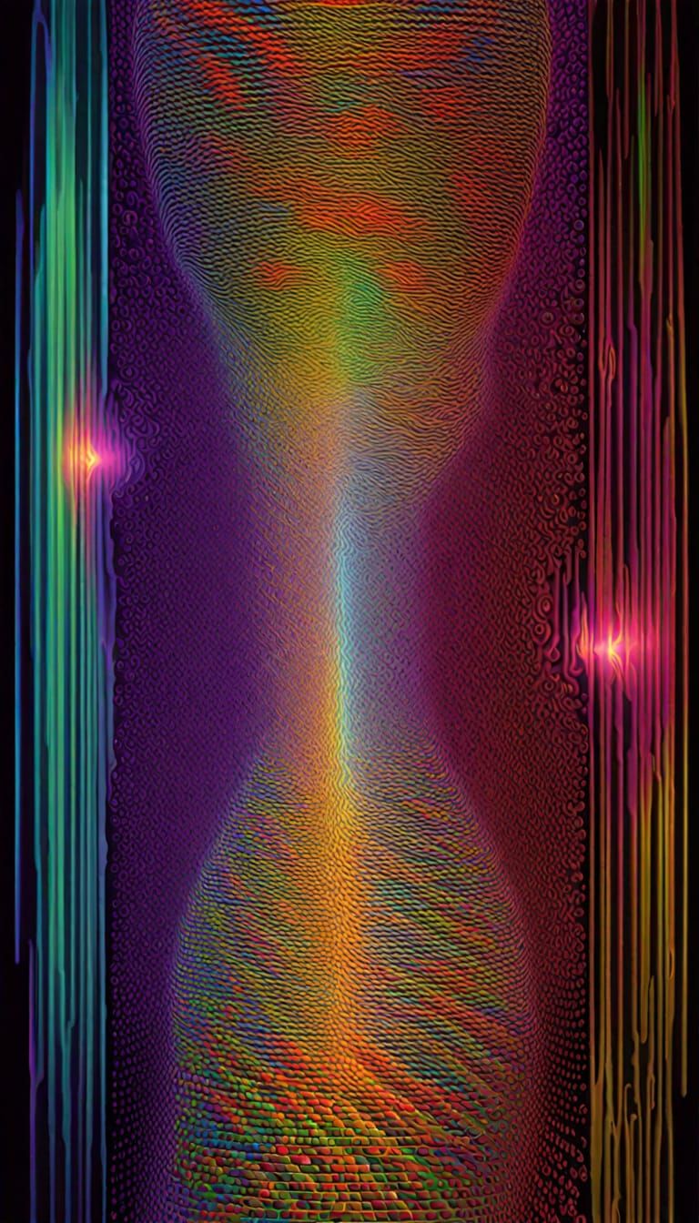 Psychedelic Holographic Binary Interference Images