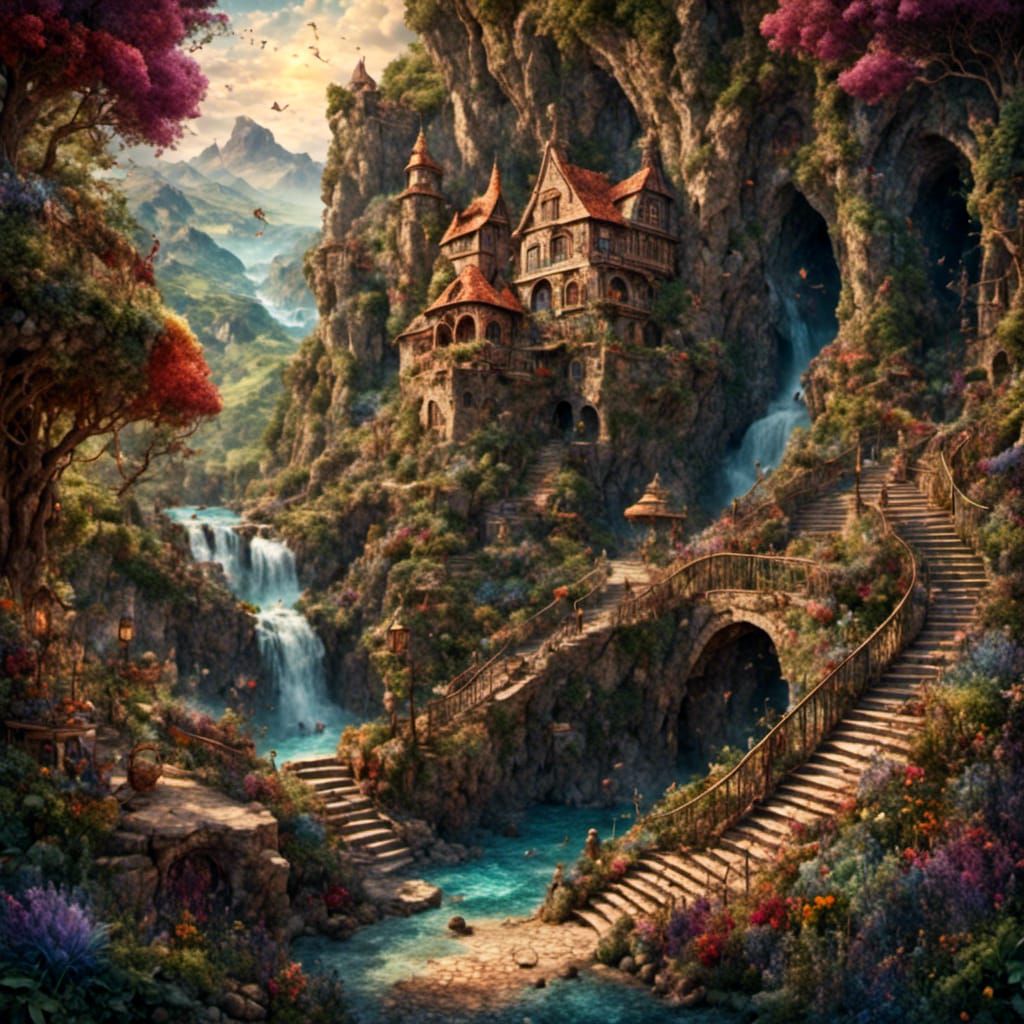 Aslan Roaring: Epic Tapestry-Style Digital Art