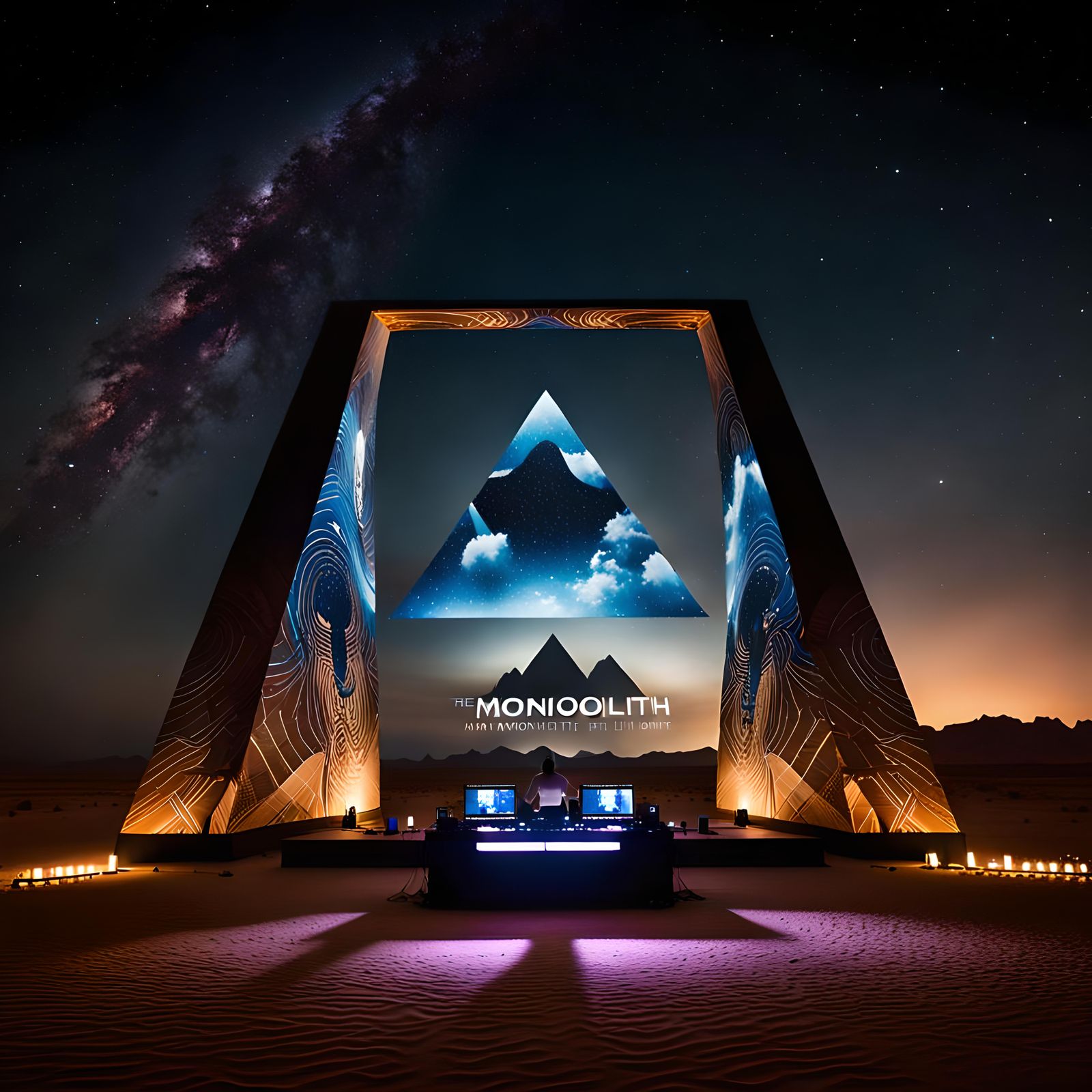 David Guetta's "The Monolith" AlUla. Homage 3/4. David Guett...