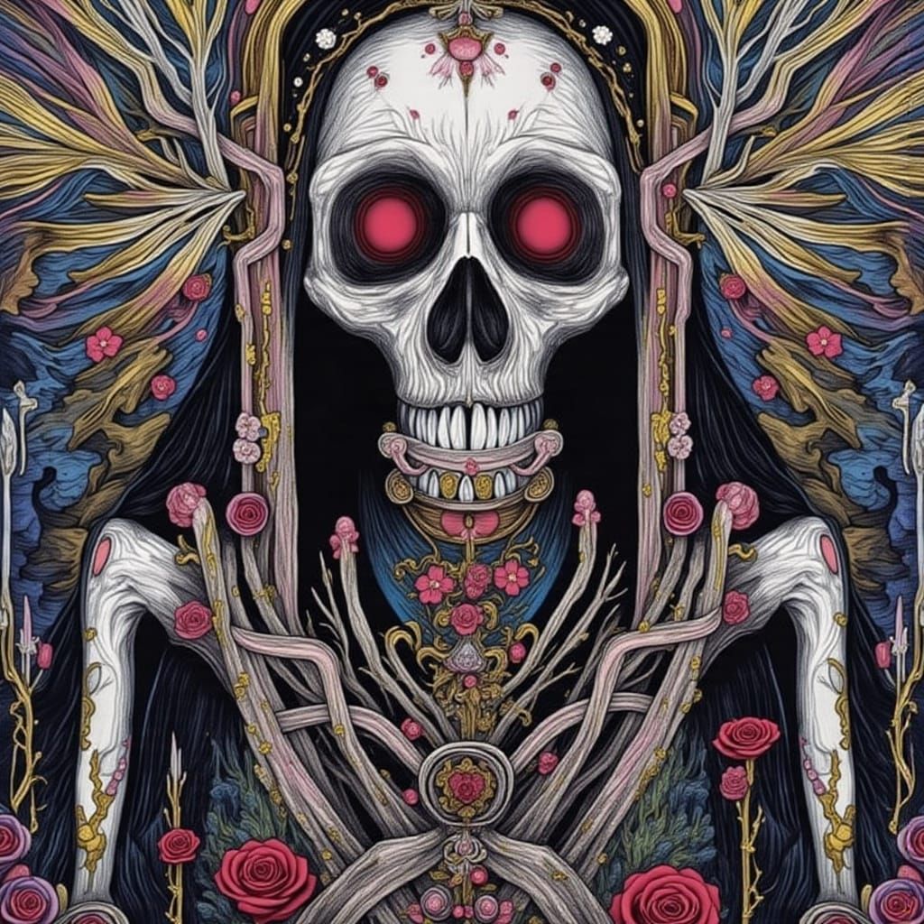 Surrendering to Darkness: A Digital Illustration