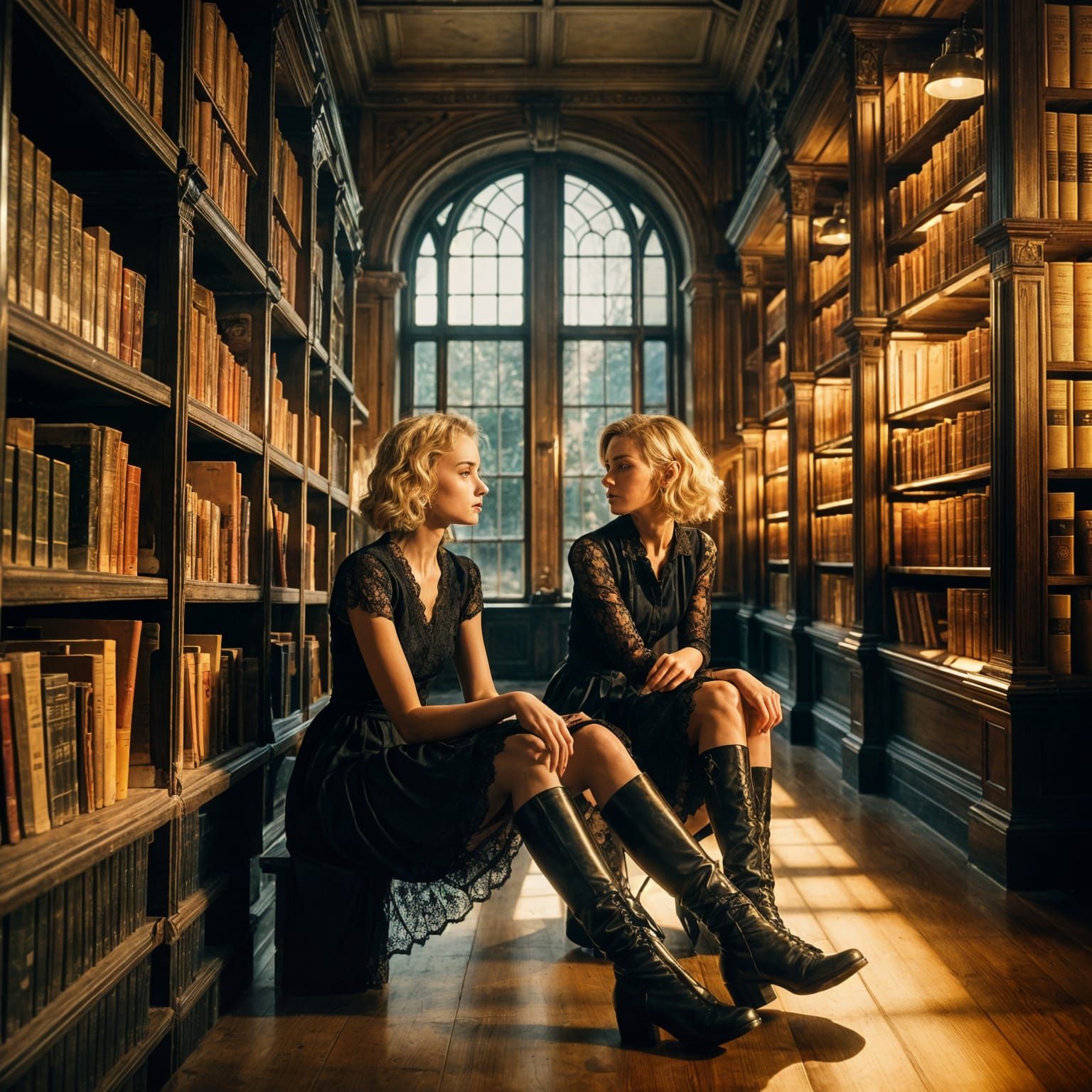 Women in Library: A Moment of Connection