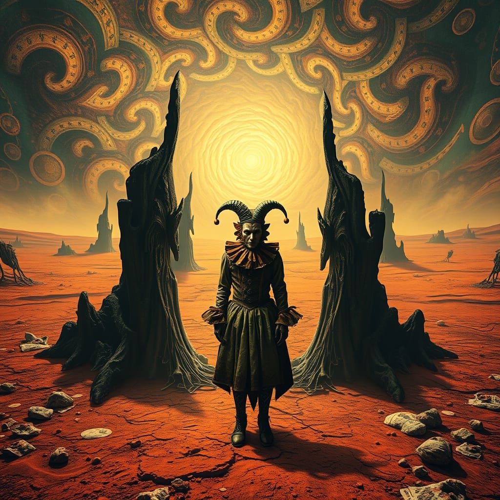 Trapped in a Cycle of Time, Eerily Vibrant Jester