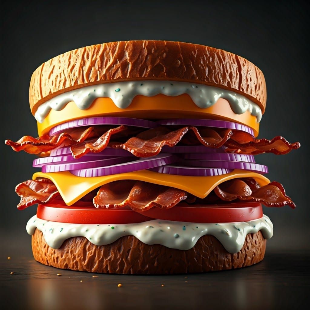 Delicious Bacon Sandwich on Texas Toast