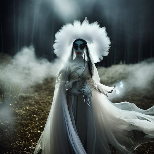 Steampunk Fairy of Mechanical Magic in Gothic Style