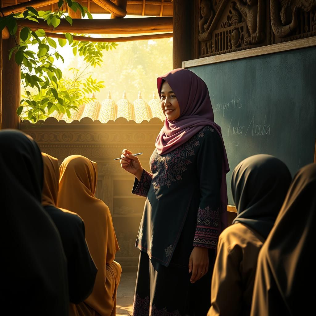 Javanese Scholar Inspires Students, Ash Thorp Style