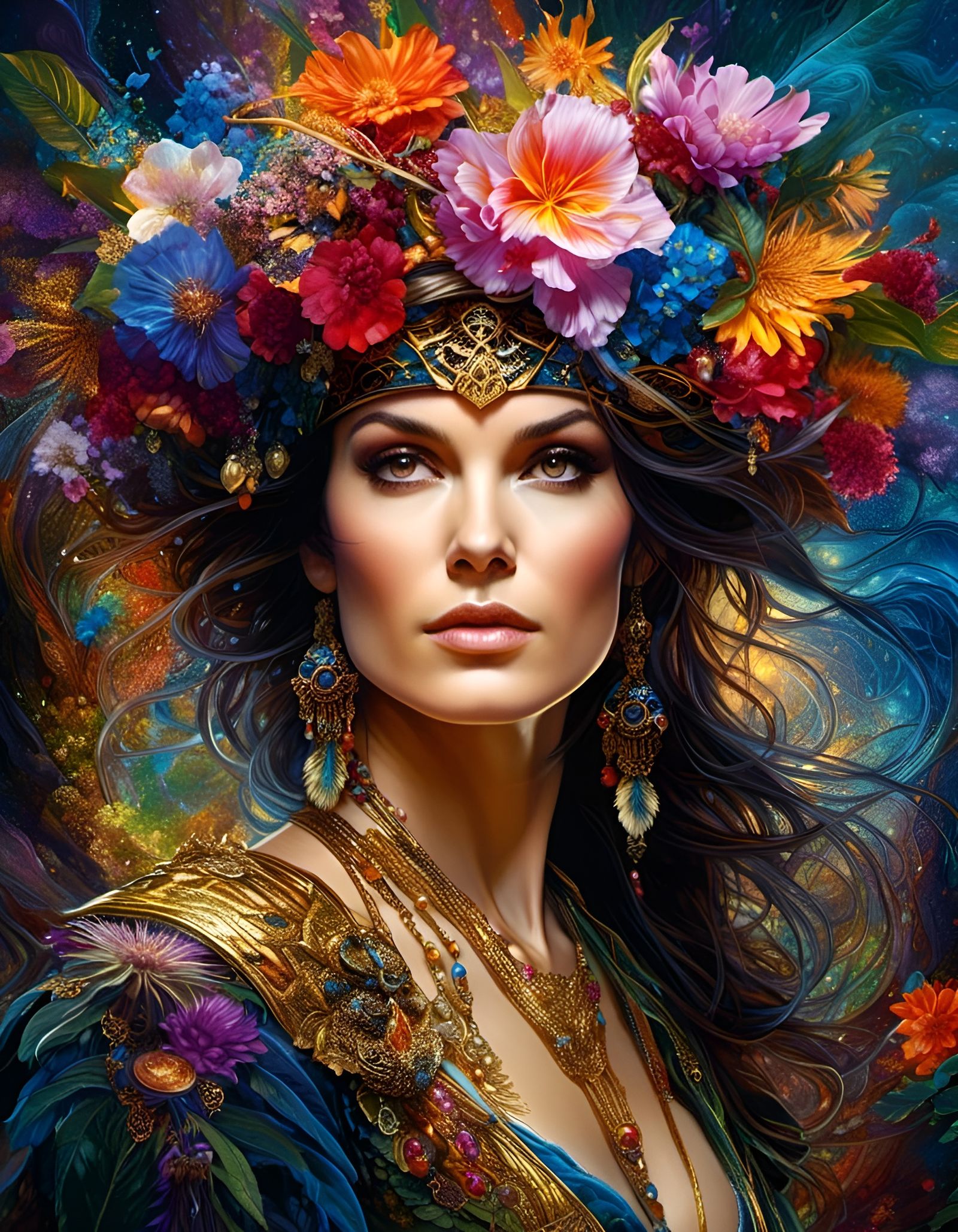 Hyperreal Flower Norse Pirate Ninja God