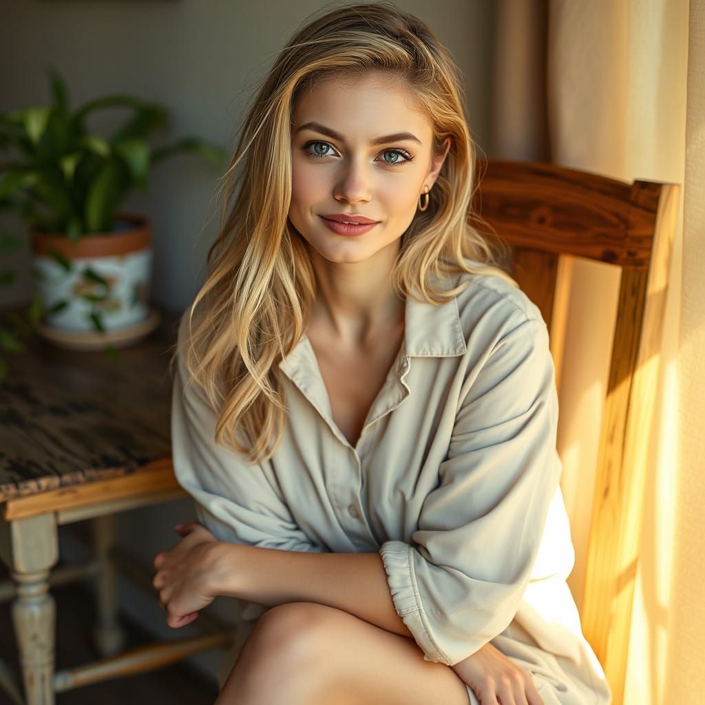 Israeli Model Captured in Warm, Intimate Portrait