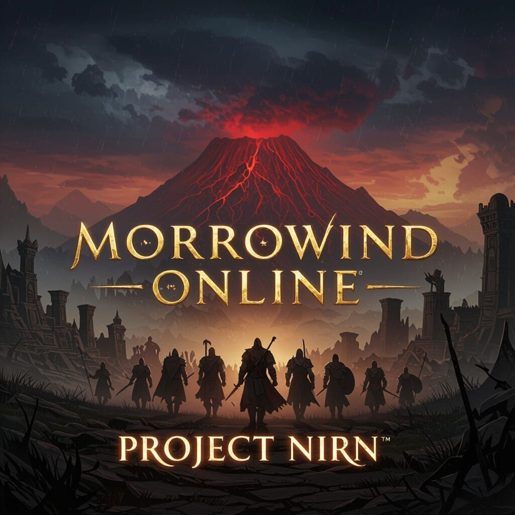 Epic Morrowind Online Stream Art: Vvardenfell Landscape