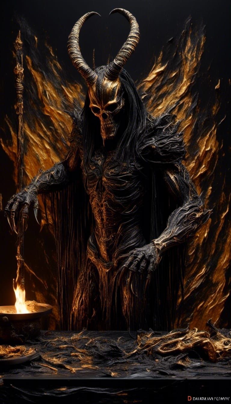 Nightmare Dream: Greek God Morpheus Painting