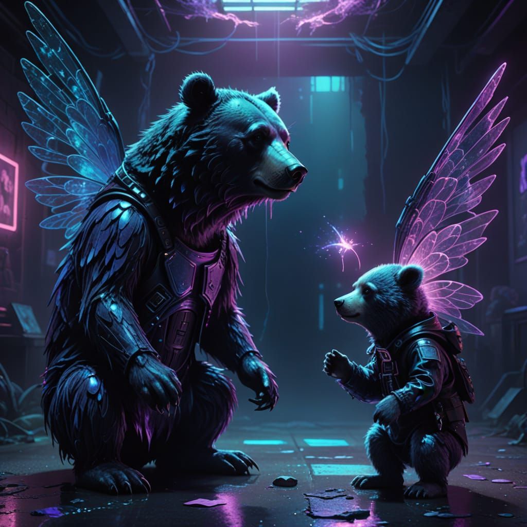 Winged bears