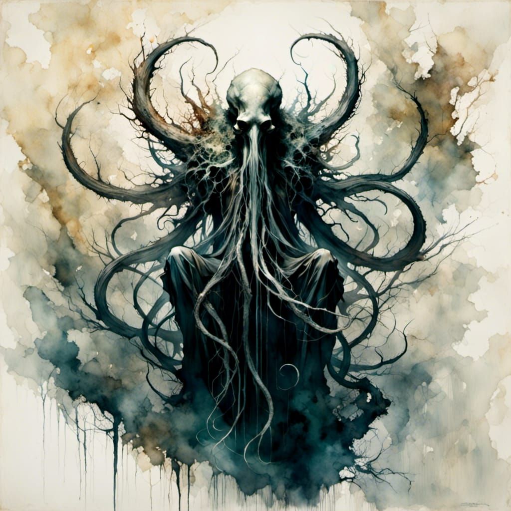 Eerie Cthulhu in Dark Style