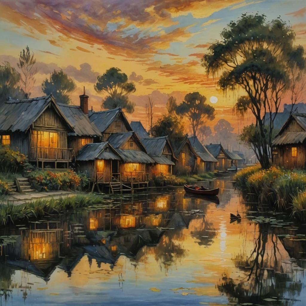 Impressionist oil painting