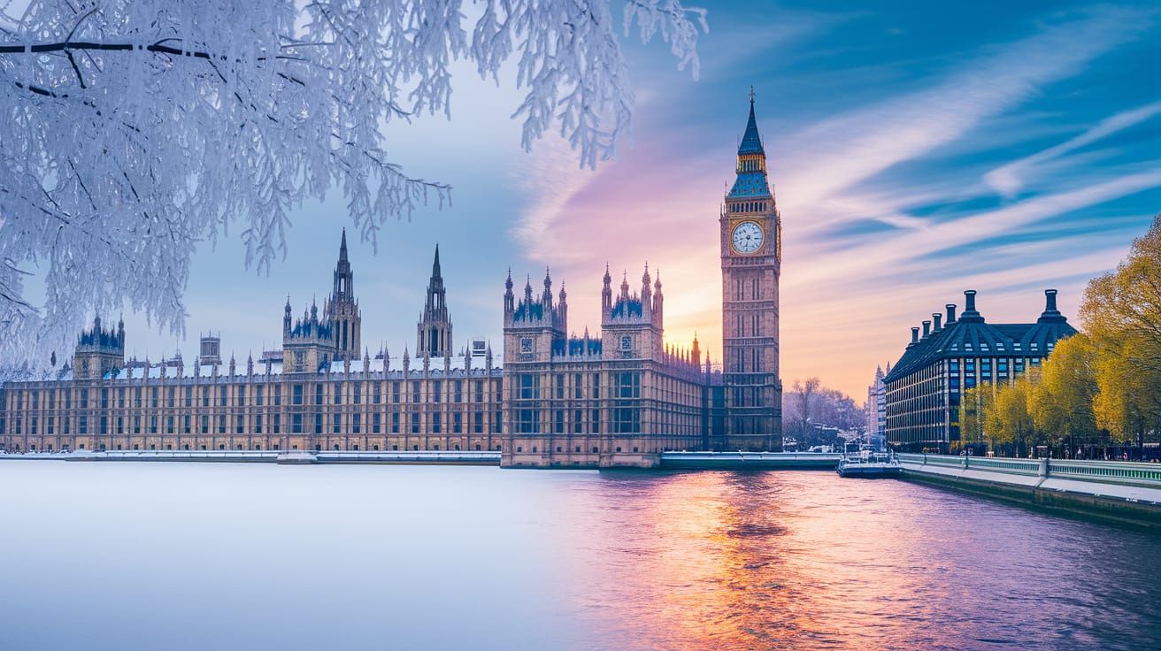 Westminster Bridge: A Winter to Summer Transition
