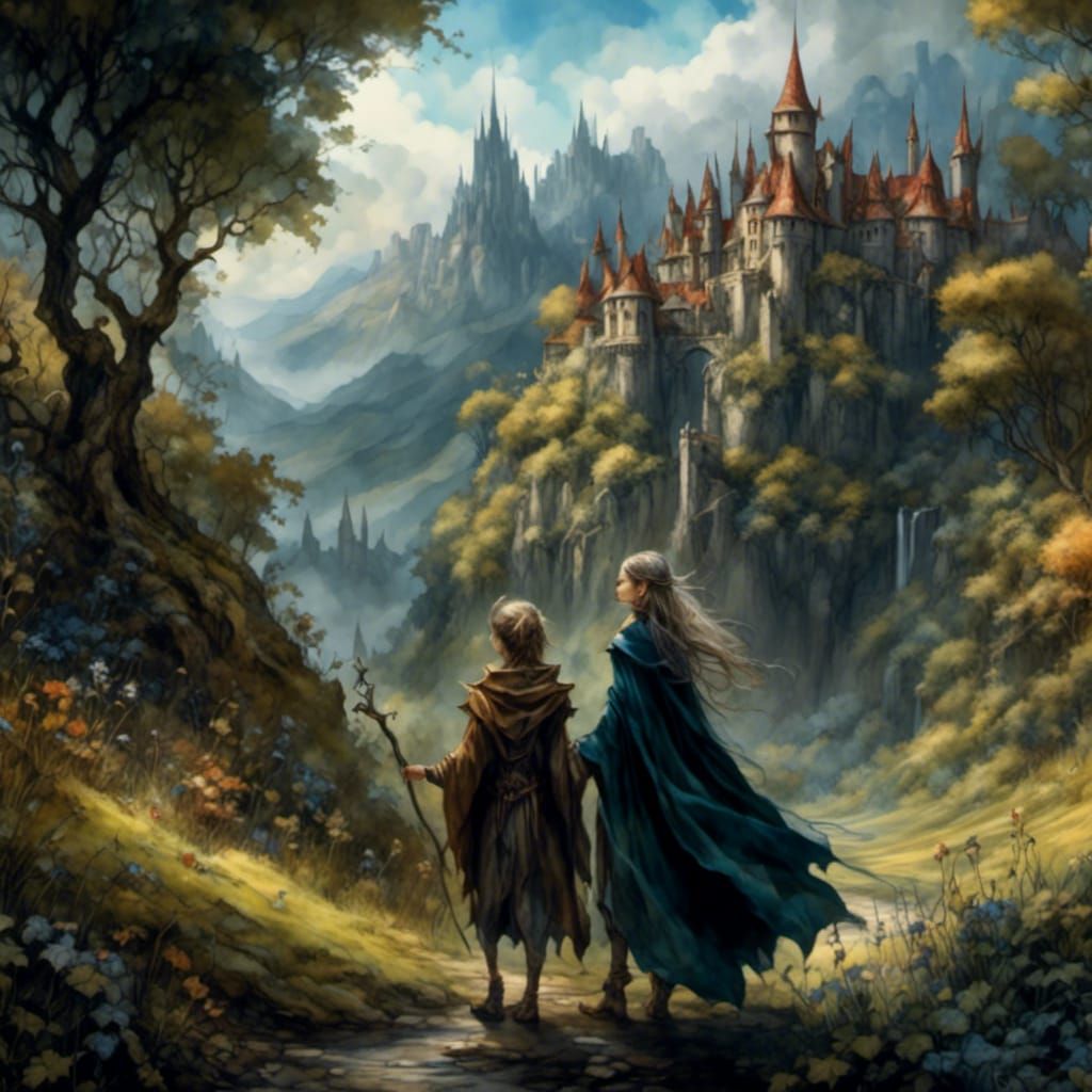 Medieval Fae: Mischief and Intrigue in Digital Art