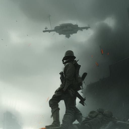 Sinister World At War Art