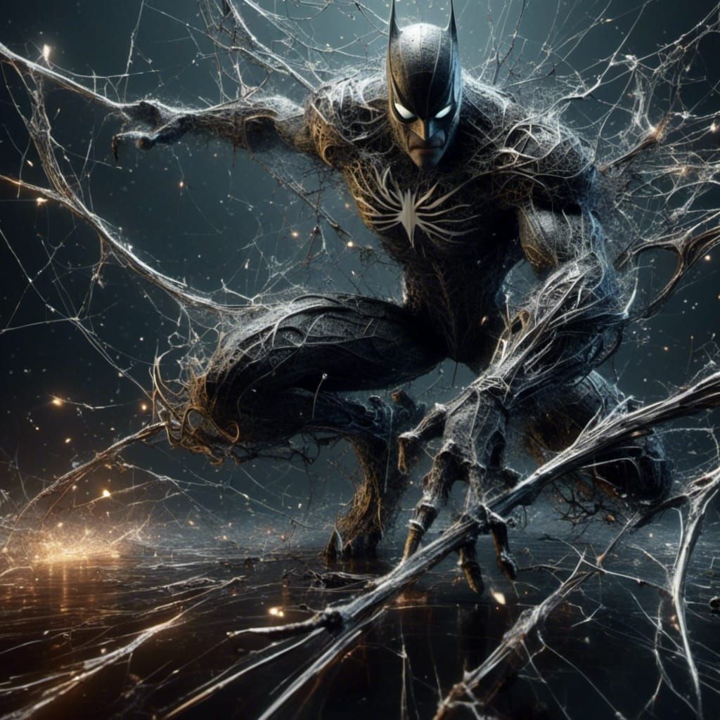 Detailed Batman Symbiote Fusion