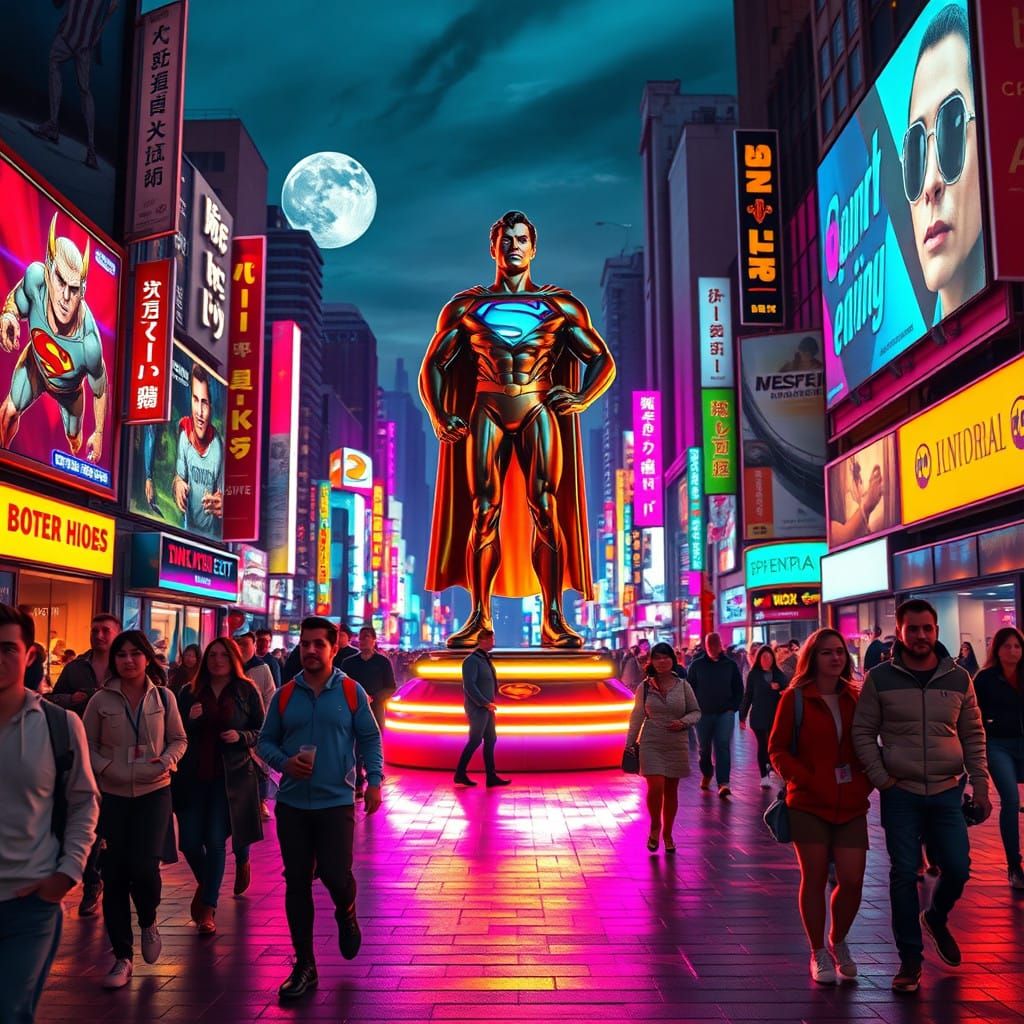 Neon Dreams in a Cyberpunk Metropolis