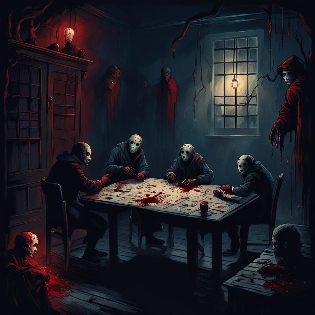 Ominous Dark Fantasy Calendar Concept Art