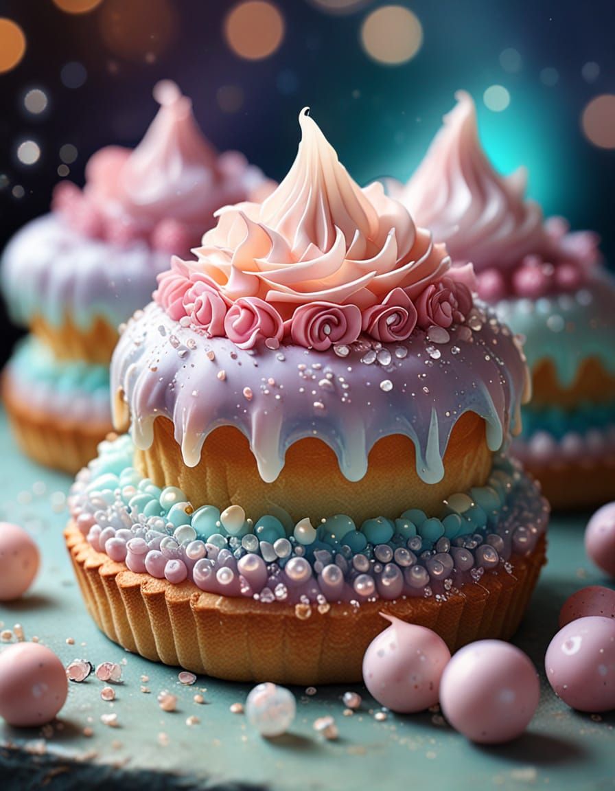 Enchanting Bioluminescent Desserts in Fairy-Core Style