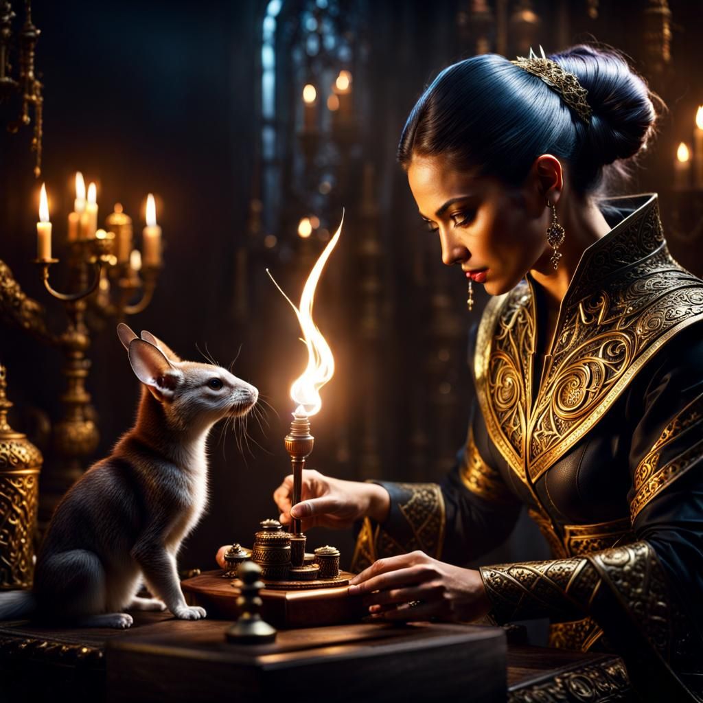 Warlock Creates Magical Creature with Magic