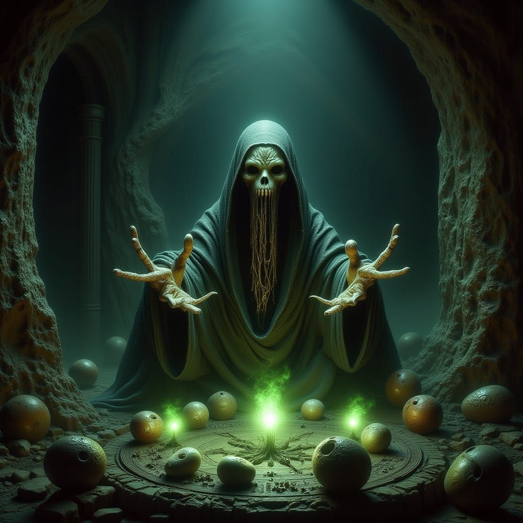 Ancient Therena Wielding Dark Morrowind Energies