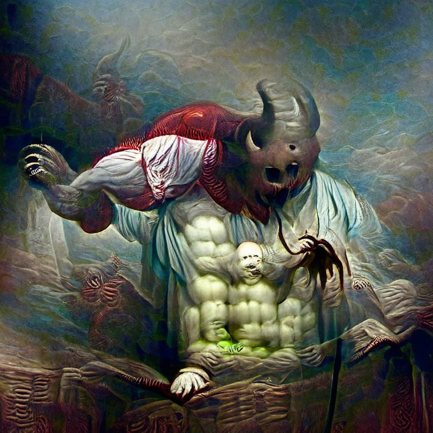 Ipos, Demon of Strength in Horror Style