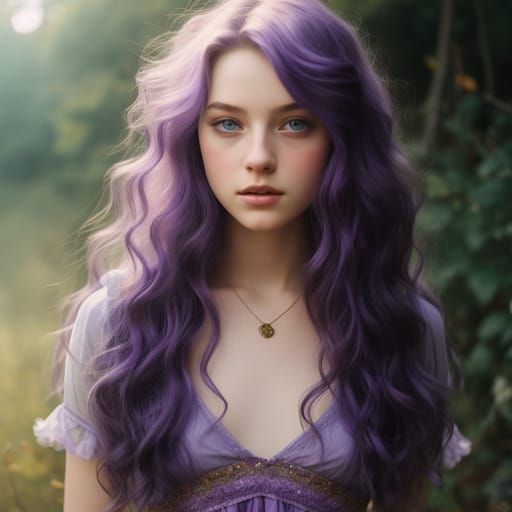 AI-Generated Image of the Color Violet