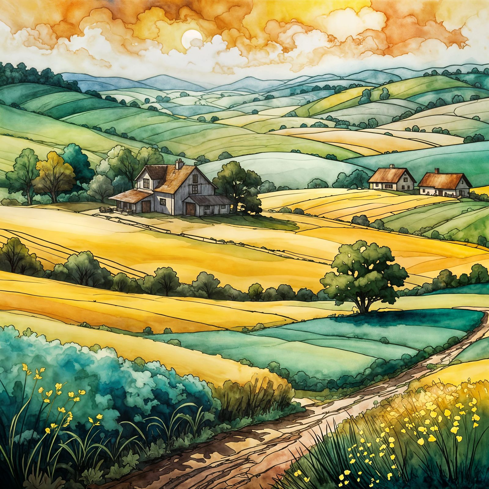 Whispers of a Golden Countryside