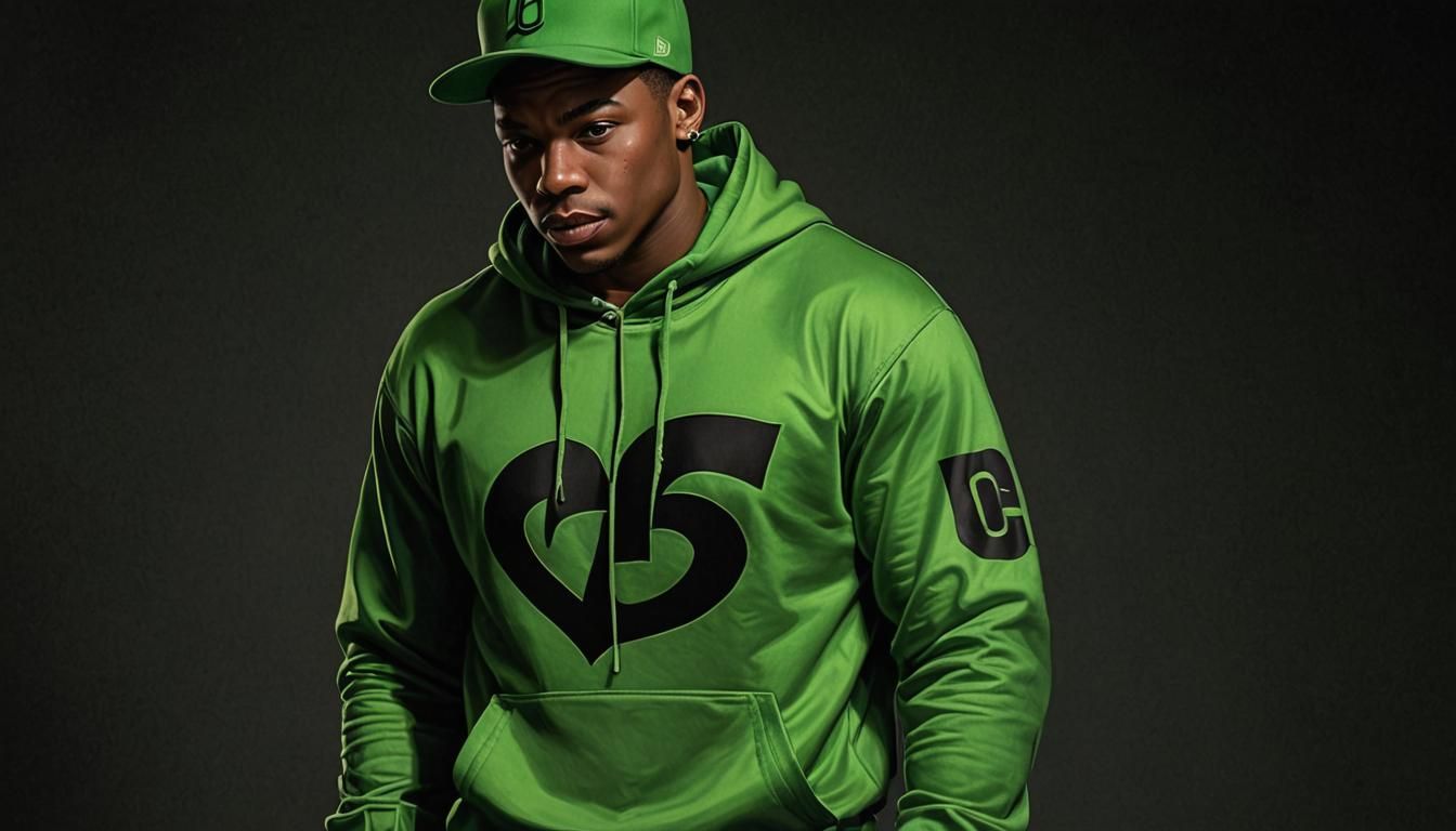 Hyperrealistic Riddler in Hip-Hop Style