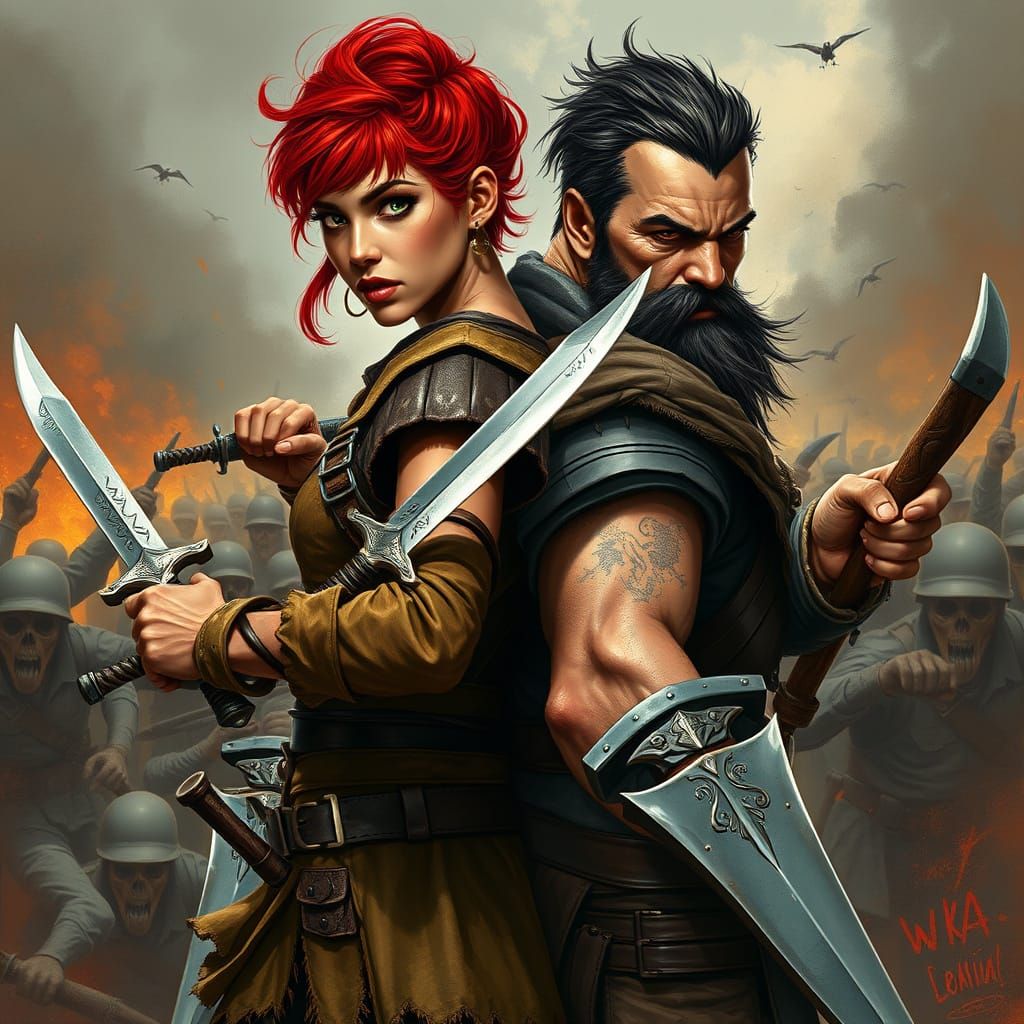 War-Torn Heroes Clash in Fiery Battle