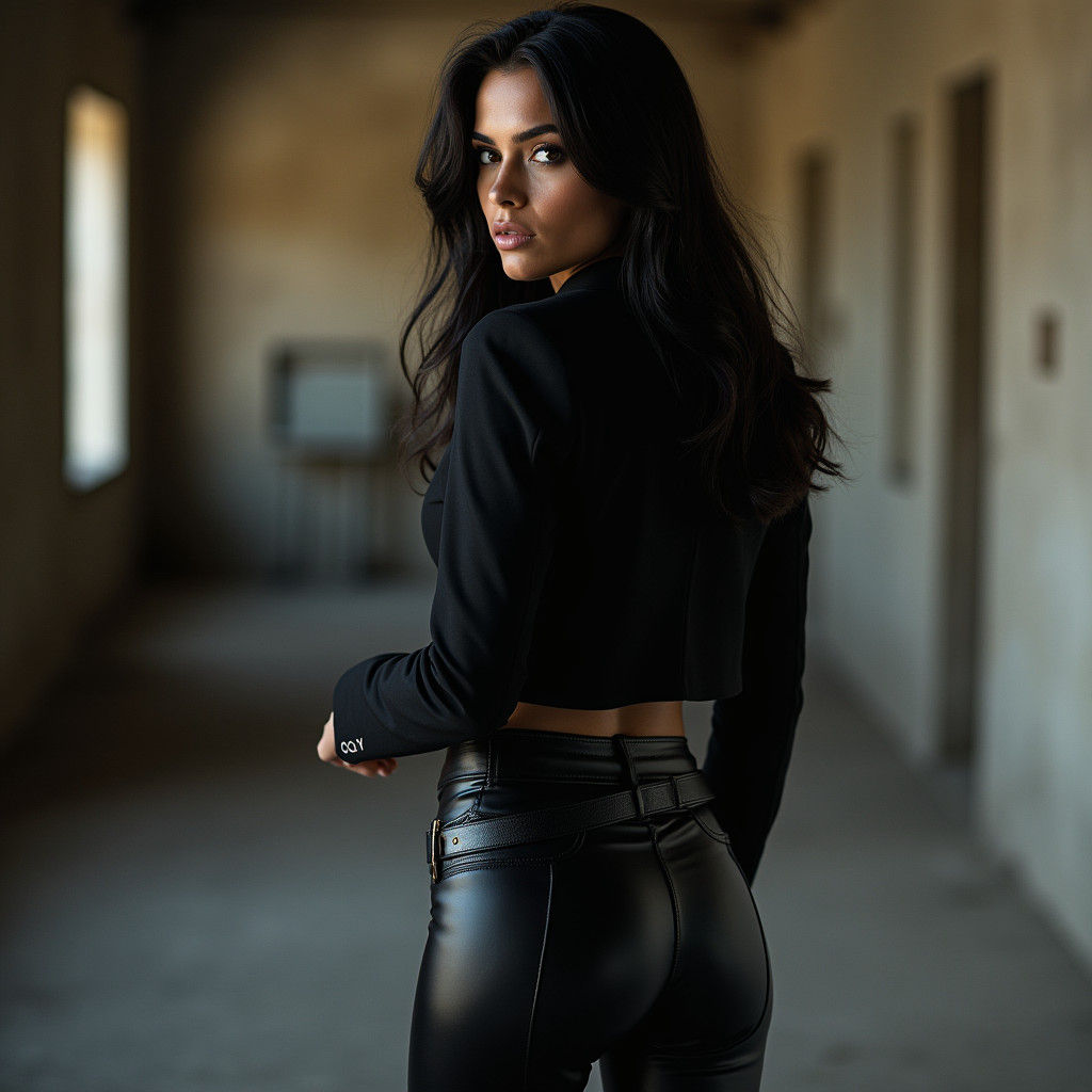 Confident Woman in Riding Boots: A Study in Poise