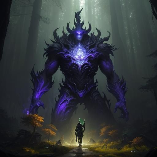 Forest Elemental Concept Art in Deep Color