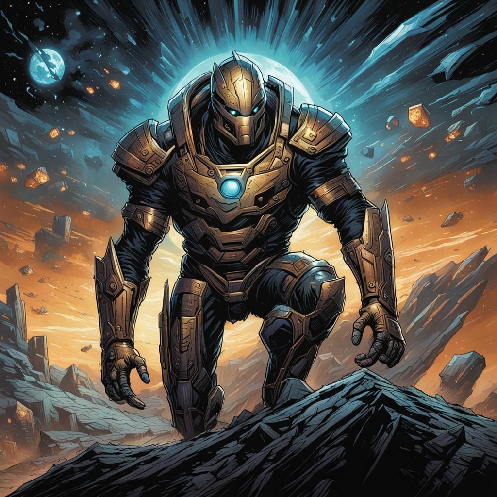 Arbiter in Comic Book Art Style